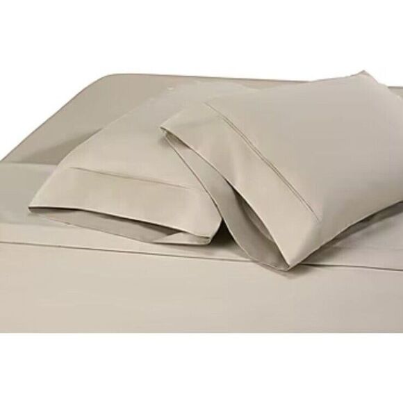 Fieldcrest 1400 Thread Count Bed Sheet Set Light Taupe - Picture 4 of 6